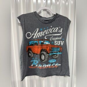 Ford Women’s Charcoal and Red Bronco T-Shirt